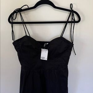 H&M Black Strappy Mini Dress
